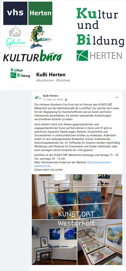 KuBi Herten, Kunstort Westerholt, Eva Ernst