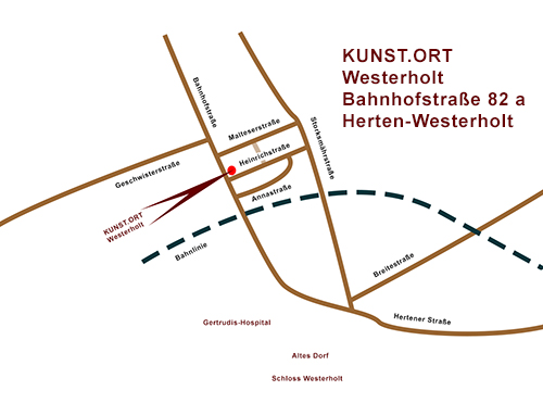 Kunstort Westerholt, Karte Westerholt